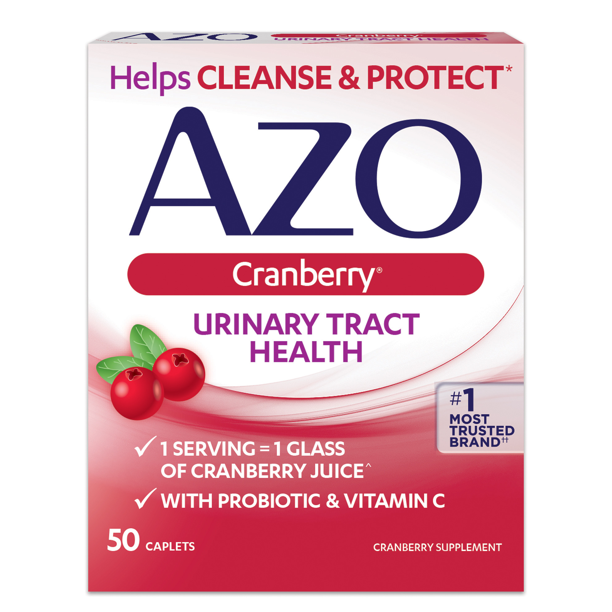 AZO 蔓越莓胶囊，泌尿道健康，帮助清洁和保护，50 ct