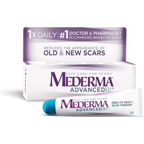 Mederma 高级疤痕凝胶 医生和药剂师推荐的疤痕品牌 - 0.7 盎司