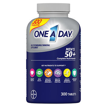 ONE A DAY一天一粒男士 50+ 健康优势复合维生素，300 片