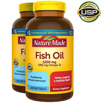 Nature Made 鱼油 1200 毫克，400 粒软胶囊